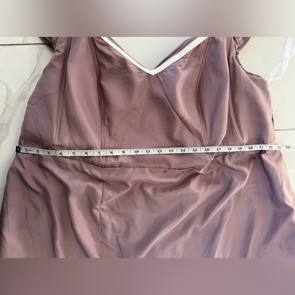 NWT Azazie Audrianna Maxi dress/ Gown/ Dusk/ Double lined/ Approx. size US 14/16 - Picture 17 of 17